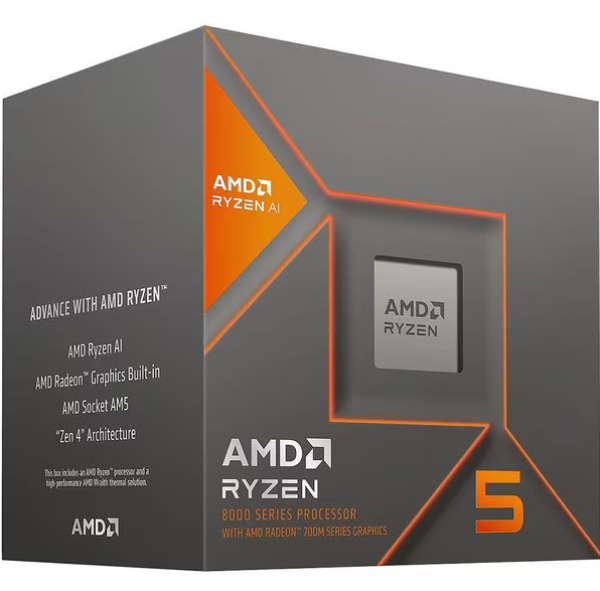 Procesor amd ryzen 5 8600g 100-100001237box, 4.3ghz up to 5.0ghz, 6 cores 12 threads, l2 cache 6 mb l3 cache 16 mb