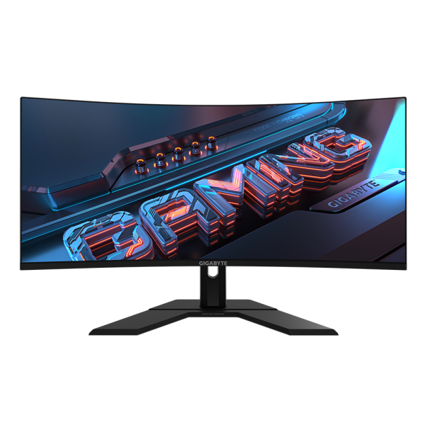 Gigabyte monitor gaming 34" gs34wqc, non-glare, rezolutie: 3440 x 1440 (wqhd), luminozitate:300 cd/m2 (typ), contrast: 4000:1, unghi vizializare: 178°(h)/178°(v), culori: 16.7m, timp raspuns; 1ms, rata refresh: 120hz, hdr ready, flicker-free, interfata: 2
