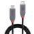 Cablu lindy usb4 240w usb type c, putere maxima  240w, 100w , lungime 2 metri, latime de banda supotata 40gbps, gri