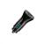 Incarcator auto spacer fast charge 12w, 5v/2.4a max, putere 12w, 1 x usb + 1 x usb type-c, pt. bricheta auto, negru