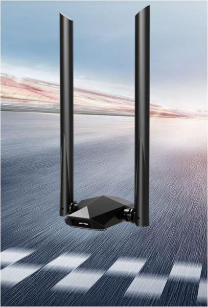 Tenda usb adapter u18a, ax1800 dual-band wireless, wi-fi 6, usb 3.0, 2 x antene externe 5 dbi, dimensiuni: 243.8 x 101 x 27 mm, standard wireless: ieee802.11ax/ac/n/a 5 ghz, ieee802.11ax/b/g/n 2.4 ghz, viteza transfer:  5 ghz: până la 1201 mbps, 2.4 ghz: 