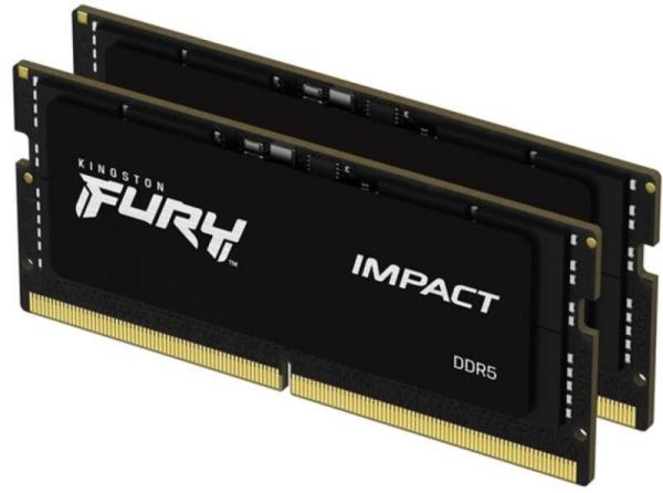 Memorie notebook kingston  64gb, ddr5, 5600mhz, cl40, 1.1v, dual channel kit, fury impact,