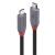 Cablu lindy 0.8m usb 4 type c 40gbps anthra line, rezolutie maxima suportata 3840x2160@60hz, 7680x4320@60hz , latime de banda suportata 40gbps, gri