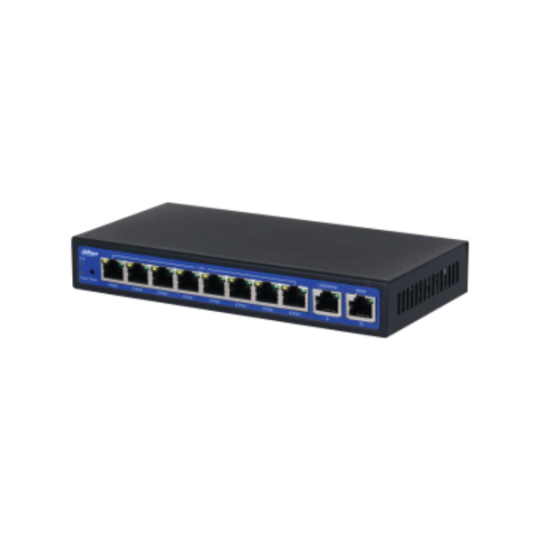 Dahua wireless access controller dh-eac10-p, sursa poe 64w, interfata: 10 x 10/100/1000 mbps, wan 1 × 1000 mbps, ip20, standarde retea: 802.11n;802.11b;802.11ax;802.11a;802.11g;802.11ac, procesor 880 mhz dual core, ipv4 forwarding 1 gbps.