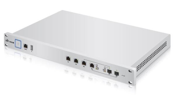 Ubiquiti unifi security gateway usg-pro-4, 2x gigabit wan, 2x gigabit lan, 2x sfp, 1x usb, cpu dual-core 1ghz, 2 gb ddr3 ram, 4gb flash