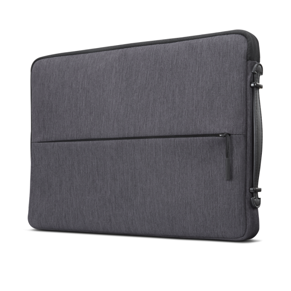 Lenovo 14-inch laptop urban sleeve case, rezistenta la apa, interior captusit, 1x compartimente interioare, tip inchidere: fermoar, material: poliester, dimensiuni: 380 x 260 x 30 mm, greutate: 370g, garantie: 1 an