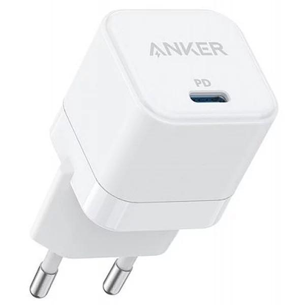 Incarcator retea anker „powerport iii cube" 20w, pd, 1 x usb type-c, 5v/3a, 9v/2.22a, alb