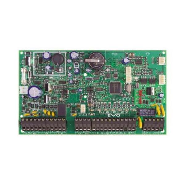 Centrala de alarma paradox digiplex, evo hd pcb+cutie metalica, 2x8 zone conventionale pe placa, 5xpgm, 999 coduri utilizator, 254  module extensie, suporta gprs, gsm, sms, iparadox si insight