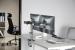 Suport 2 monitoare serioux mm55-c024, compatibilitate  dimensiune ecran 17"-32",  greutate maximă suportata: (per ecran): 9kg, vesa: 75x75, 100x100, inclinare: +70°~-70°, pivotare: +90°~-90°, rotația ecranului: + 180°~-180°, instalare: clemă, grommet, gro