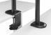 Suport 2 monitoare seriouxmm66-c024, compatibilitate  dimensiune ecran 17"-32",  greutate maximă suportata: (per ecran): 9kg, vesa: 75x75, 100x100, inclinare: +45°~-45°, pivotare: +90°~-90°, rotația ecranului: + 180°~-180°, instalare: clemă, grommet, gros