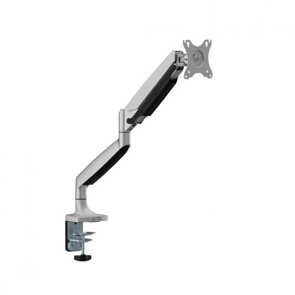 Suport monitor serioux mm82-c012, compatibilitate  dimensiune ecran 17"-45", greutate maximă suportata: (per ecran): 1~16kg, greutate maximă suportata pentru ecran curbat (per ecran): 1 ~ 13 kg,  vesa: 75x75, 100x100, inclinare: +90°~-90°, pivotare: +90°~