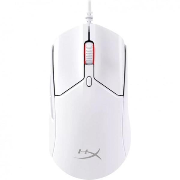Mouse gaming wireless hyperx pulsefire haste 2 mini, timp de raspuns8000 hz @ 0,125 ms, rezolutie: 26000 dpi, iluminare rgb, durata de viata baterie pana la 100 ore, alb