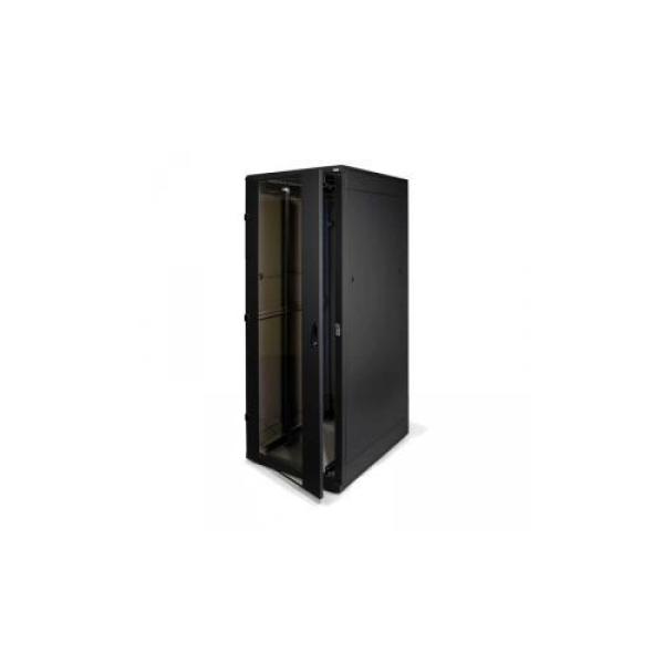Rack de podea 19" triton 42u 800x1000mm usa fata metal perforat panouri laterale/spate detasabile sectiuni pentru ventilatie activa, sectiuni acces cabluri sus/jos/spate ip20 negru