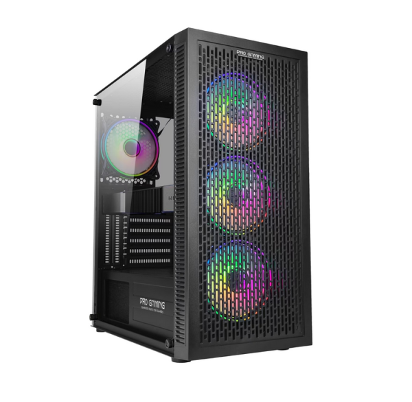 Carcasa pro gaming gladius mini tower argb negru