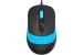 Mouse a4tech, pc sau nb, cu fir, usb, optic, 1600 dpi, butoane/scroll 4/1, buton selectare viteza, negru / albastru