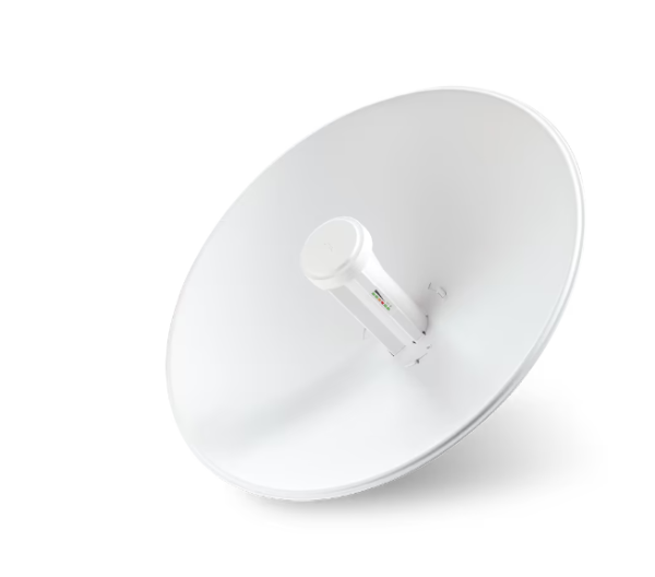 Ubiquiti airmax powerbeam m5 400 mm bridge pbe-m5-400, interfata: 1 x gbe rj45,  passive poe, gain: 25dbi, frecventa: 5170 - 5875 mhz, dimensiuni: 420 x 420 x 275 mm, greutate: 1.75 kg, rezistenta la vant: 200 km/h.