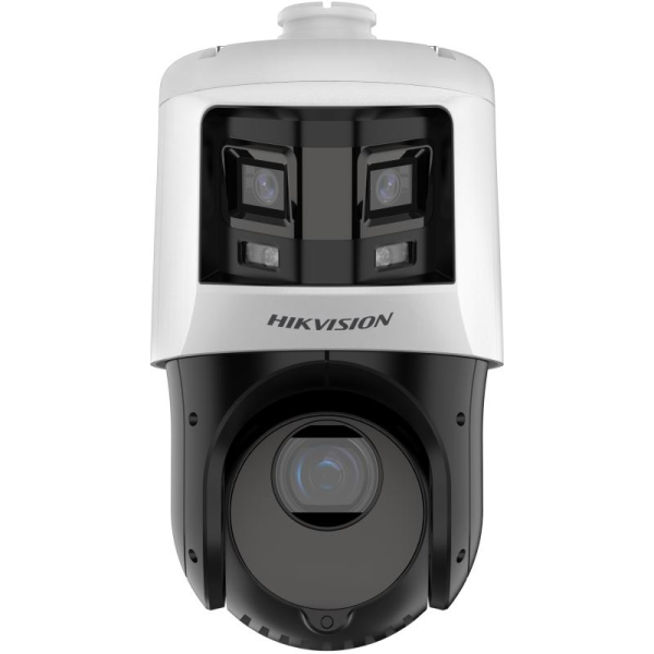 Camera de supraveghere ip tandemvu 6+4mp 25x colorful & ir panoramic & ptz hikvision ds-2se4c425mwg-e/26(f0), lentila bullet fixa: 2.8mm; lentila ptz varifocala: 4.8-120mm, iluminare min bullet: 0.0005 lux @ (f1.0, agc on), 0 lux cu lumina alba: 30m, ilum