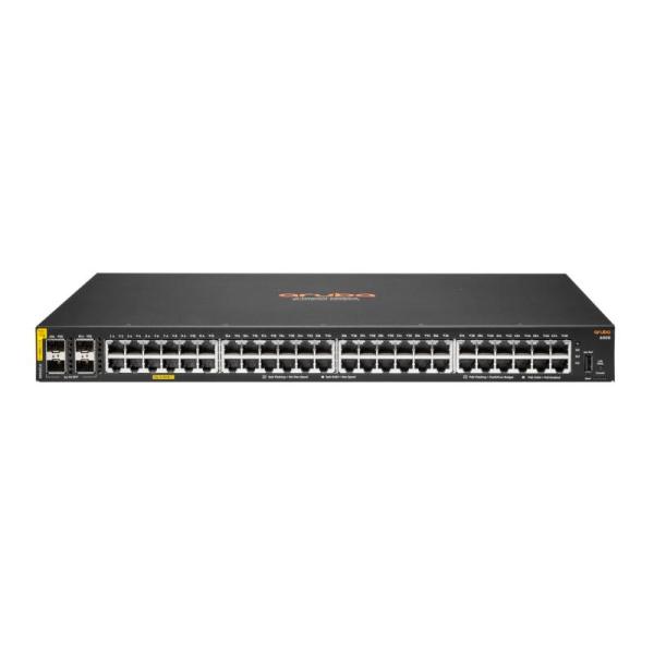 Hpe aruba networking cx 6000 48g class4 poe 4sfp 370w switch
