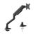 Suport monitor de birou neomounts next one ds70s-950bl1; pentru display-uri cu diagonale 17"-49", sistem de prindere vesa 75x75~100x100, greutate maxima suportata 18kg, full motion, tilt +/-90°, swivel +/-90°, rotate +/-90°, distanta fata de perete 11.9 -