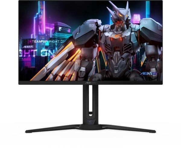 Gigabyte fo27q3 gaming monitor 27", oled, rezolutie: 2560 x 1440(qhd), luminozitate: 250 cd/m2, contrast: 1.5m:1, unghi vizualizare: 178°(h)/178°(v), timp raspuns: 0.03ms gtg, refresh rate: 360hz, flicker- free, interfata: 2 x hdmi 2.1 1 x displayport 1.4