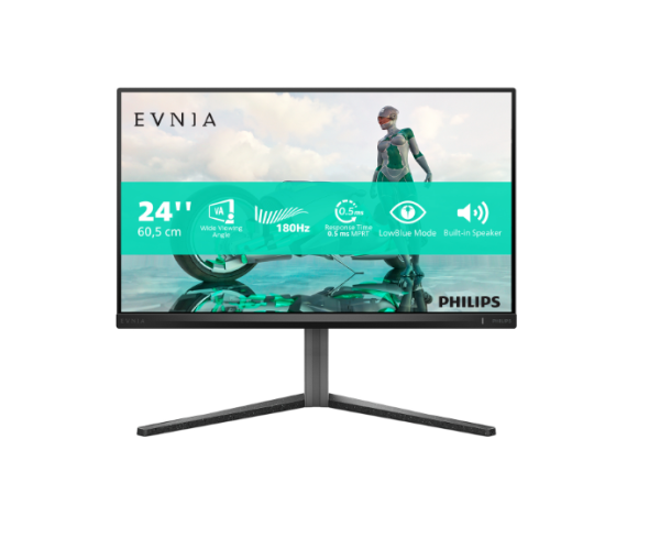 Monitor philips 23.8" 24m2n3200a/00, diagonal (inch): 23.8, diagonal (cm): 60.5, aspect ratio: 16:9, panel: ips, resolution: 1920x1080, refresh rate: 180hz, response time gtg: 1ms, brightness (max): 300 cd/m², contrast (static) : 1000:1, contrast (dynamic