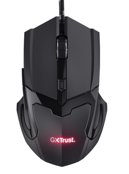 Mouse trust basics gaming cu fir, 4800 dpi, negru