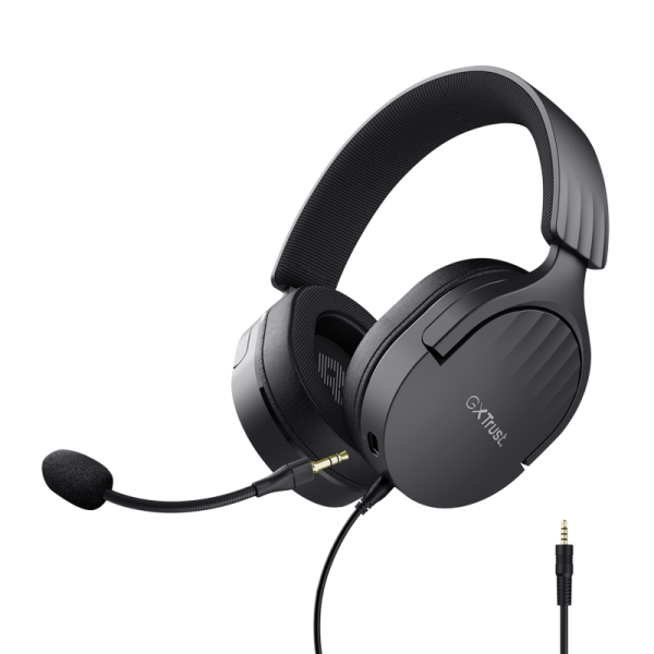 Casti gaming trustgxt 490p fayzo cu fir, interfata usb 2.0, frecventa de raspuns 100 hz - 17.000 hz, sensivitate 100 db, negru