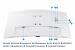 Monitor samsung 34" ls34c650tauxen, curvature: 1000r, diagonal (inch): 34, diagonal (cm): 86, aspect ratio: 21:9, panel: va, resolution: 3440x1440, refresh rate: 100hz, response time gtg: 5ms, brightness (max): 350 cd/m², viewing angle: 178º(r/l), 178º(u/
