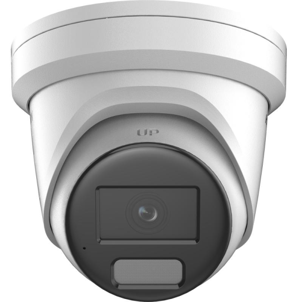 Camera de supraveghere ip turret 8mp powered by darkfighter hikvision ds-2cd2386g2h-iu(2.8mm)(ef), lentila fixa: 2.8mm, iluminare min.: color: 0.0008 lux @ (f1.0, agc on),b/w: 0 lux cu ir: 30m, microfon incorporat, slot card de memorie: microsd/microsdhc/