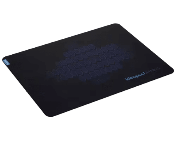 Lenovo mouse pad ideapad gaming m, material: textil cu baza cauciucata, dimensiuni: 360 x 275 x 2 mm, culoare: negru - albastru, greutate: 121 g