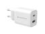 Conceptronic althea11w 2-port 33w pps usb pd charger, usb-a x 1, usb-c x 1, qc 3.0, 40.2 x 65.7 x 30 mm