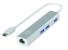 Levelone usb-0504 gigabit usb-c network adapter with usb hub, 110 x 23.5 x 16.5 mm