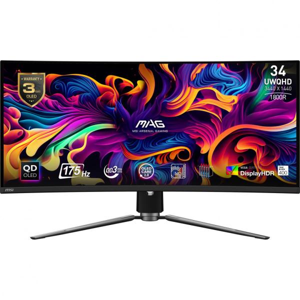 Monitor msi 34" mag 341cqp qd-oled