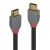 Cablu lindy 0.5m high speed hdmi, latime de banda suportata 18gbps, rezolutie maxima 4096x2160@60hz 4:4:4 8bit,  anthra