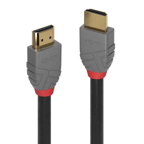 Cablu lindy 7.5m high speed hdmi, latime de banda suportata 10.2gbps, rezolutie maxima 4096x2160@60hz 4:2:0 8bit,  anthra