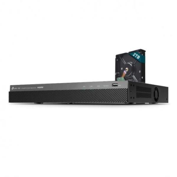 Tp-link vigi 8 channel network video recorder, vigi nvr2008h-8mp, 8 canale pana la 8 mp rezolutie @30fps, poe ieee 802.3af/at, compresie video h.265+/h.265/ h.264+/h.264, rezolutie inregistrare 8mp/5mp/4mp/3mp/1080p/uxga/720p/vga/4cif/dcif/2cif/cif/qcif, 