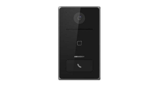 Post de exterior videointerfon ip hikvision ds-kv6133-wme1; wifi; 1 x buton de apelare( pentru o singura familie- permite apelarea a mai multor monitoare de interior); camera video 2mp true wdr ( unghi vizualizare: horizontal: 129° vertical: 75°), vizuali