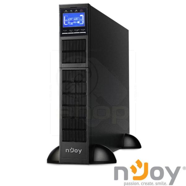 Ups njoy balder 10000, 10000va/10000 w, on-line, lcd display, management, rack/tower, dubla conversie, 2u, nu are baterie inclusa, pwup-ol10kba-az01b