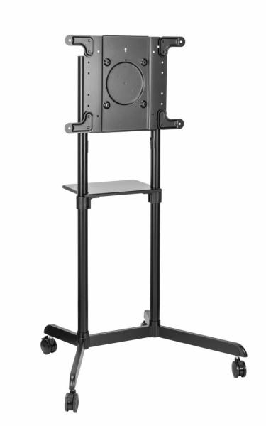 Stand tv mobil serioux tv11-46tw, dimensiuni: 920x702x1595mm, compatibilitate  dimensiune ecran: 37"-70", compatibil vesa: 200x200, 400x200, 300x300, 600x200, 350x350, 400x400, 600x400, greutate maximă suportata tv: 70 kg, interval de înclinare: 0° sau 5°