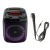 Boxa portabila akai bluetooth 5.0, putere rms 50w, puterea de emisie a canalului bluetooth 2dbm, frecvența radio fm: 87,5-108mhz, frecvența radio fm: 87,5-108mhz, raspuns in frecventa 55hz-20khz, sursa de alimentare: 5v/1a, baterie: 7,4 v, 1500 mah, difuz