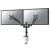 Brat de birou pentru monitor neomounts, poate sustine 2 monitoare cu diagonala display 17-27", suporta pana la 14kg per monitor, full motion, +45°, -45° inclinatie, +90°, -90° swivel, +180°, -180° rotatie, vesa min 75x75, vesa max 100x100, reglabil pe in