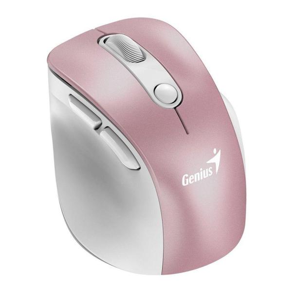 Mouse genius, ergo "9000s pro", pc sau nb, wireless, 2.4ghz, optic, 2400 dpi, butoane/scroll 5/1, roz