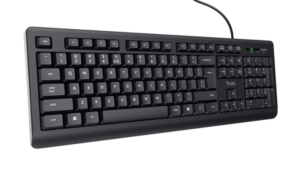 Tastatura cu fir trust, negru