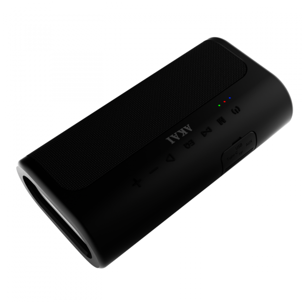 Boxa portabila akai abtsw-90, putere totala 60w, frecventa 40-16000 hz, compatibilitate formate audio : mp3, wav, flac, ape, autonomie 10 ore (50% volum), negru