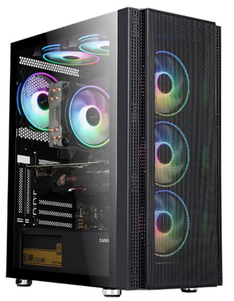 Carcasa gaming serioux quantum, tip middle tower, capac superior cu filtru magnetic de praf, panoul lateral: sticla securizata, sasiu: spcc 0.6t, usb2.0x2+hd audio, usb 3.0 x1, porturi rezervate pentru ventilator:, față: 3 x ventilatoare fixe de 120mm(inc