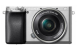 Kit sony a6100 dslr 24.2mp, iso 100-32.000 (extins: 100-51.200), 1/4000s, 4k @30fps, sd/sdhc/sdxc, rafala 11cps, wifi/bluetooth, senzor aps-c, montura sony e, obiectiv 16-50mm, f3.5-5.6