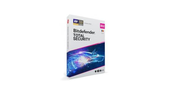 Licenta retail bitdefender total security - protectie anti- malwarecompleta pentru windows, macos, ios si android, valabilapentru 2 ani, 5 dispozitive, new