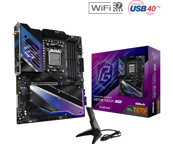 Placa de baza asrock x870e nova wifi am5