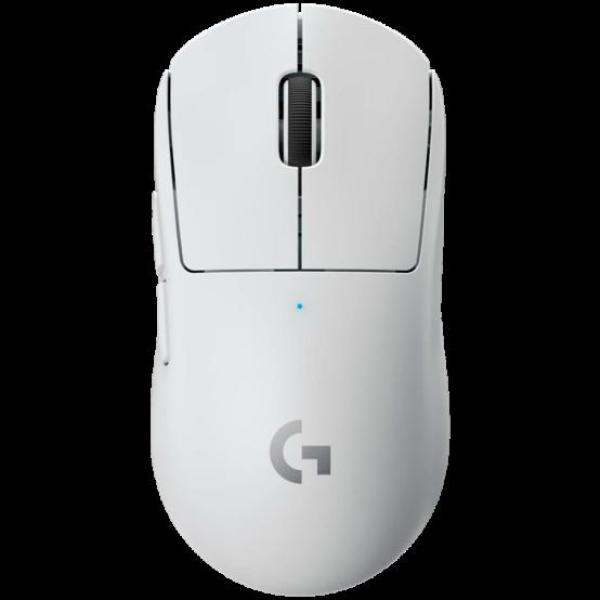 Mouse logitech g pro x superlight, optic, rezolutie maxima 32000 dpi, senzor optic hero 25k, alb