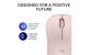 Mouse logitech mk240 silent wireless, optic, interfata bluetooth, rezolutie 1000 dpi, rose